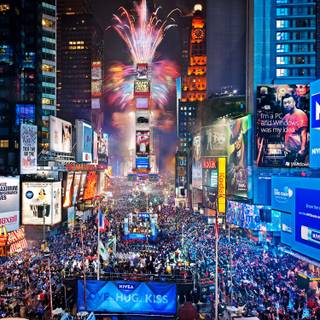 New Year cities wallpaper