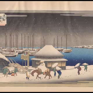 Winter art Asia wallpaper