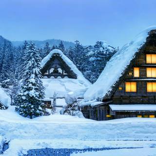 Winter season Japan wallpaper