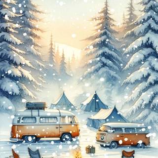 Winter woodland scenes wallpaper