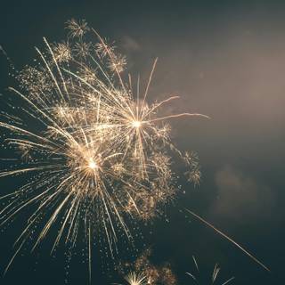 Happy New Year frireworks aesthetic wallpaper