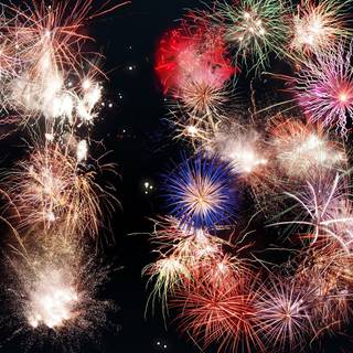 Happy New Year frireworks aesthetic wallpaper