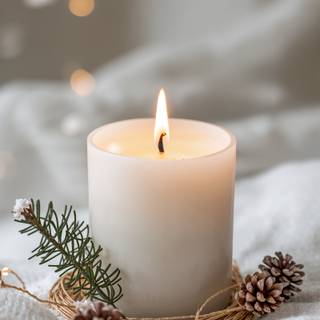 Christmas white aesthetic wallpaper