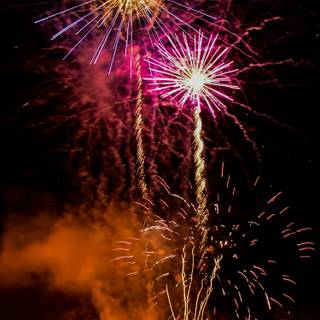 Happy New Year frireworks aesthetic wallpaper