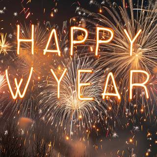 Happy New Year frireworks aesthetic wallpaper