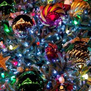 Christmas tree PC wallpaper