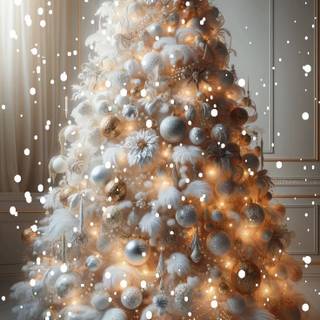 Christmas white aesthetic wallpaper