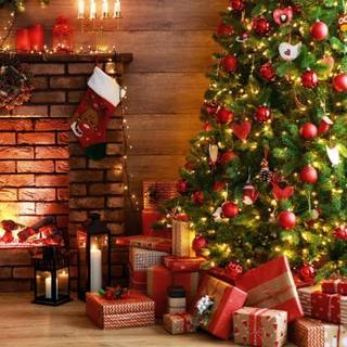 Christmas tree PC wallpaper