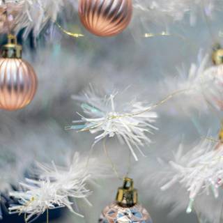 Christmas white aesthetic wallpaper