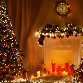 Christmas tree PC wallpaper