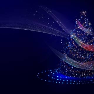 Christmas tree PC wallpaper