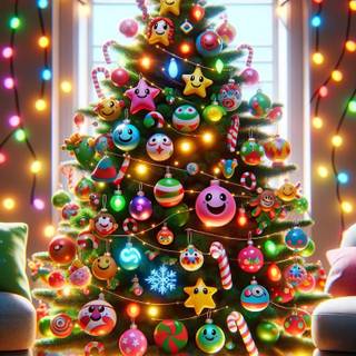Christmas tree Android wallpaper