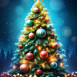 Christmas tree Android wallpaper