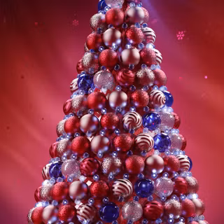 Christmas tree Android wallpaper