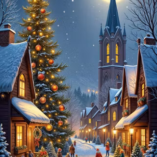 Christmas tree Android wallpaper