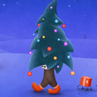 Christmas tree Android wallpaper
