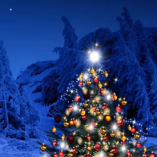Christmas tree Android wallpaper