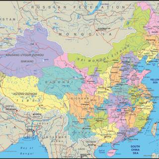 Chinese map wallpaper