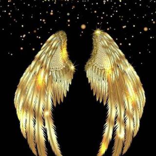 Golden angel wallpaper