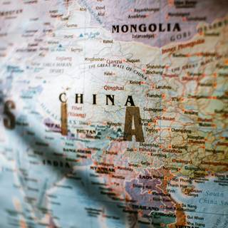 Chinese map wallpaper