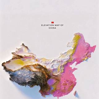 Chinese map wallpaper