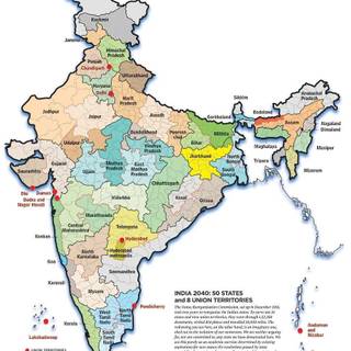 Bharat map wallpaper