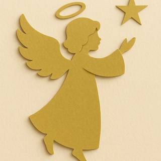 Golden angel wallpaper