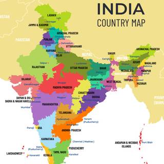 Bharat map wallpaper