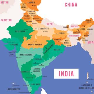 Bharat map wallpaper