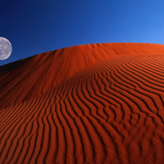 Red Moon Desert wallpaper
