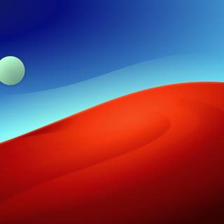 Red Moon Desert wallpaper