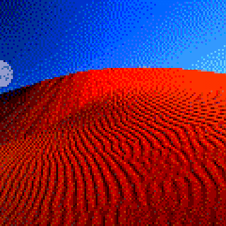 Red Moon Desert wallpaper