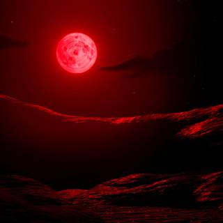 Red Moon Desert wallpaper