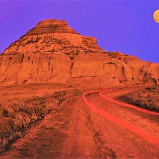 Red Moon Desert wallpaper