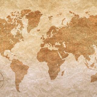 Ancient world map wallpaper