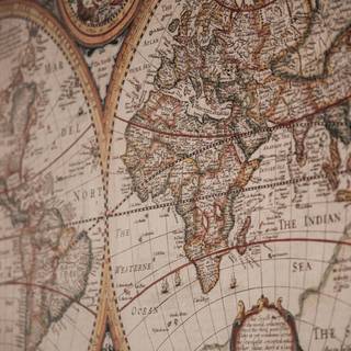 Ancient world map wallpaper