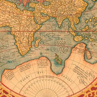 Ancient world map wallpaper