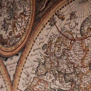 Ancient world map wallpaper