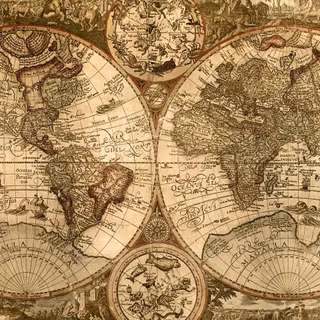 Ancient world map wallpaper