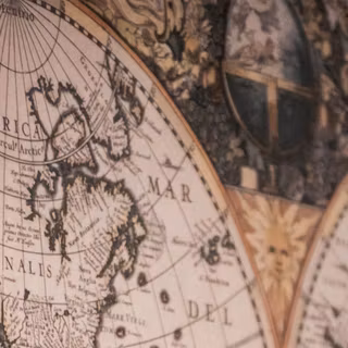 Ancient world map wallpaper