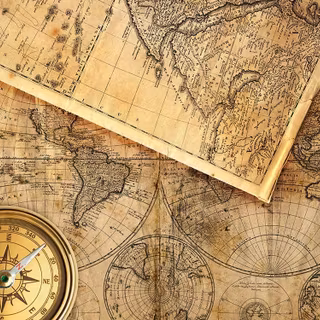 Ancient world map wallpaper