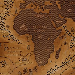Ancient world map wallpaper