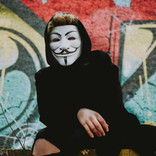 Guy with mask wallpaper