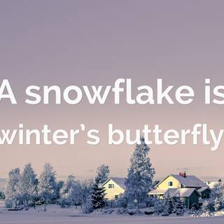 Inspirational winter wallpaper