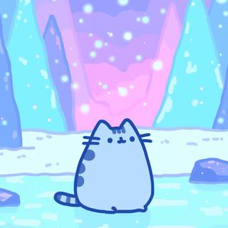 Cute winter scene wallpaper