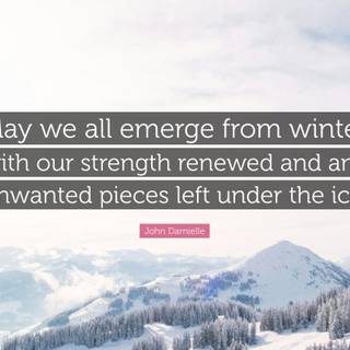 Inspirational winter wallpaper
