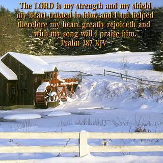 Inspirational winter wallpaper