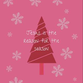 Bible winter pink wallpaper