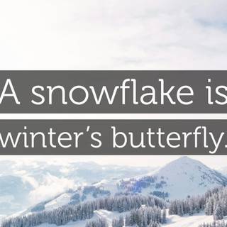 Inspirational winter wallpaper