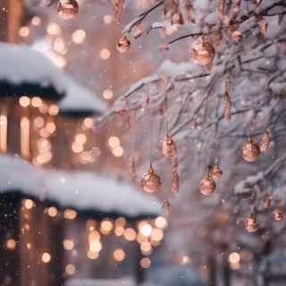 Christmas snow phone wallpaper